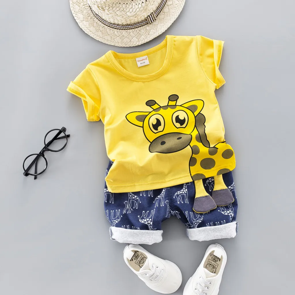 Boys Clothes Kids Clothes Toddler Baby Boy Children Outfits Set Boys Giraffe Print Tops T-shirt Shorts Pants Kids Clothes Set
Boys Clothes Kids Clothes Toddler Baby Boy Children Outfits Set Boys Giraffe Print Tops T-shirt Shorts Pants Kids Clothes Set