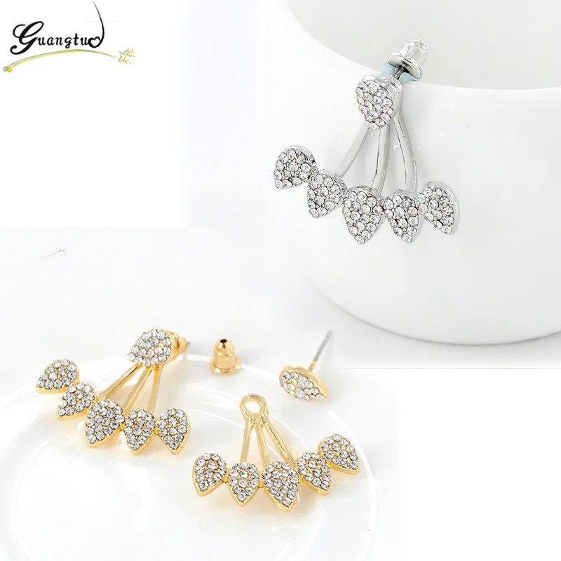 2019 New Fashion Crystal Front Back Double Sided Stud Earrings For Women Piercing Jewelry Leaf Shape Earing Bijoux Brincos
2019 New Fashion Crystal Front Back Double Sided Stud Earrings For Women Piercing Jewelry Leaf Shape Earing Bijoux Brincos