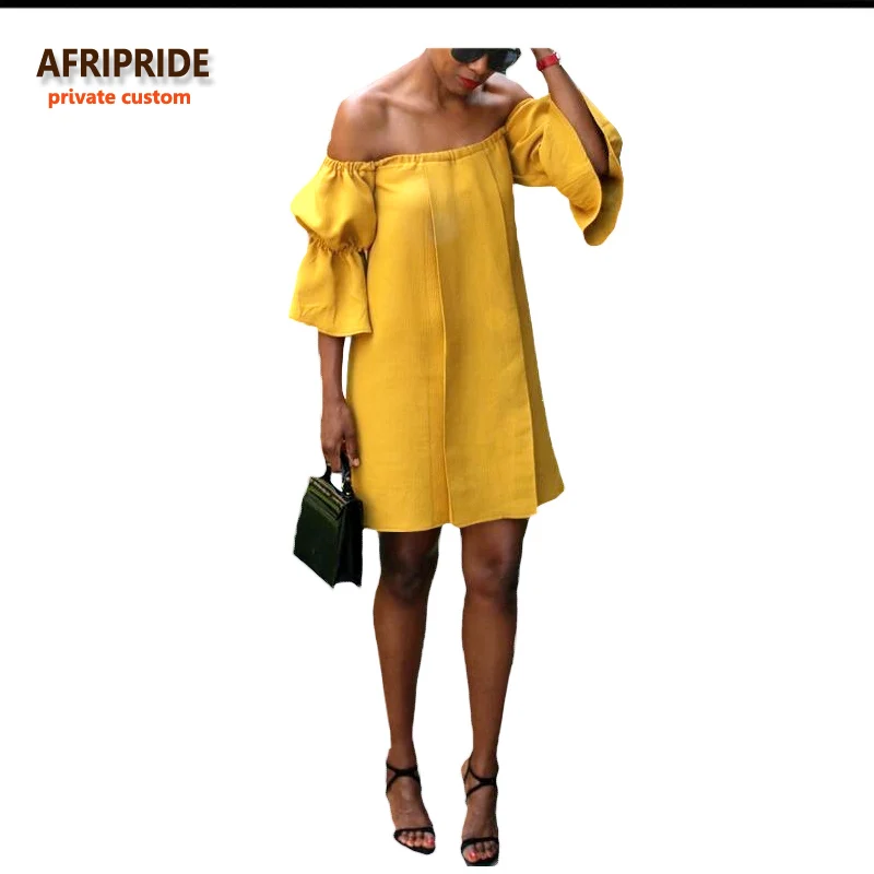 2019 summer african women dress AFRIPRIDE private custom flare sleeves off-shoulder above knee length casual dress cottonA722547
2019 summer african women dress AFRIPRIDE private custom flare sleeves off-shoulder above knee length casual dress cottonA722547