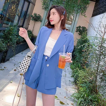 New arrival women temperament OL two-piece set loose suit comfortable cute short fashion wild beach solid simple women set 
New arrival women temperament OL two-piece set loose suit comfortable cute short fashion wild beach solid simple women set