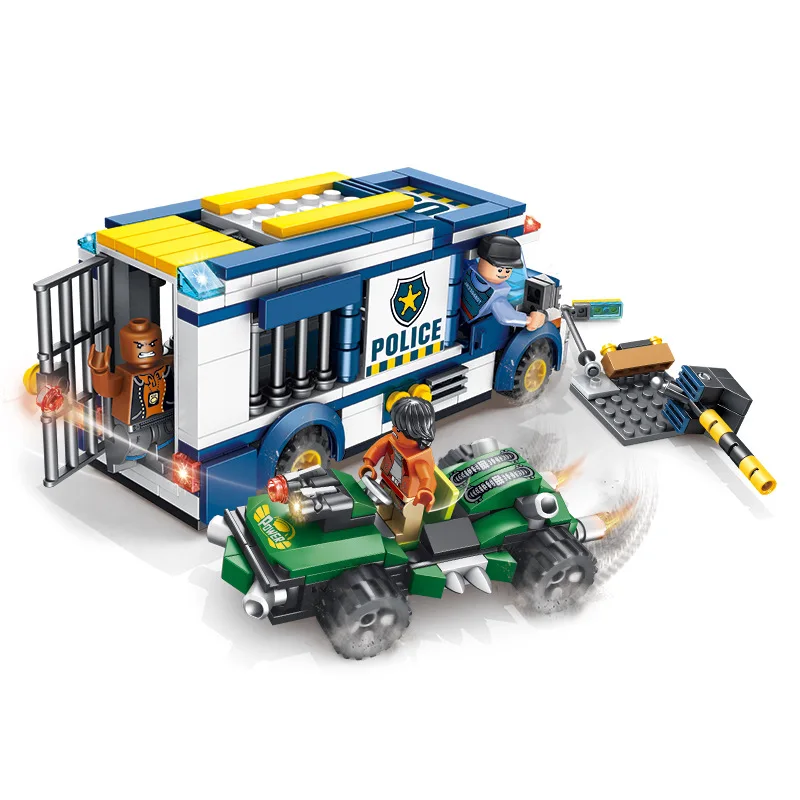 384pcs Children's building blocks toy Compatible Legoings city Police series transport criminals figures Bricks birthday gifts
384pcs Children's building blocks toy Compatible Legoings city Police series transport criminals figures Bricks birthday gifts