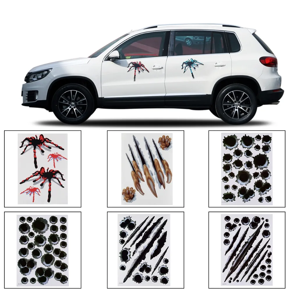 3D Car Stickers Spider Styling Bullet Hole Pattern Motorcycle Car Accessories Stereo Auto Sticker Car Stickers
3D Car Stickers Spider Styling Bullet Hole Pattern Motorcycle Car Accessories Stereo Auto Sticker Car Stickers