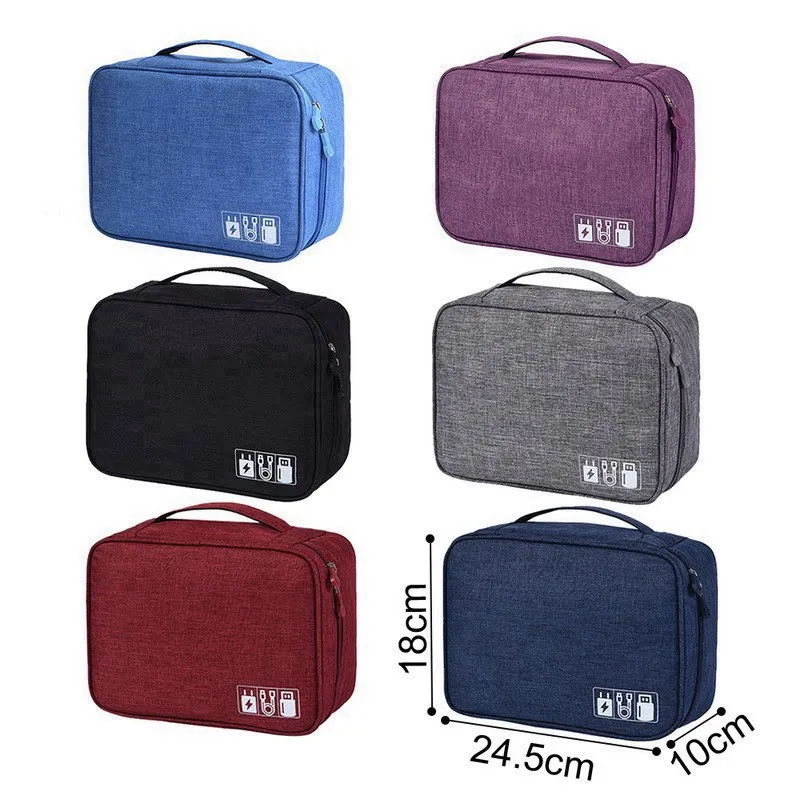 Lasperal 1PC 24.5x18x10cm Data Line Charger Storage Bag Waterproof Portable Multicolor Polyester Cable Electronics Organizer Bag
Lasperal 1PC 24.5x18x10cm Data Line Charger Storage Bag Waterproof Portable Multicolor Polyester Cable Electronics Organizer Bag