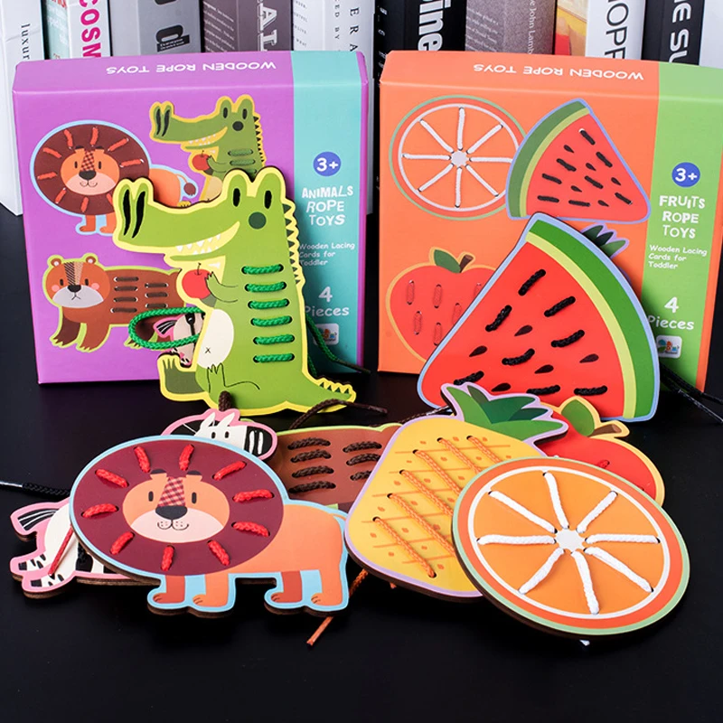 Large Fruit Animal Stringing Board Beaded Children Puzzle Early Education Wooden Toys
Large Fruit Animal Stringing Board Beaded Children Puzzle Early Education Wooden Toys