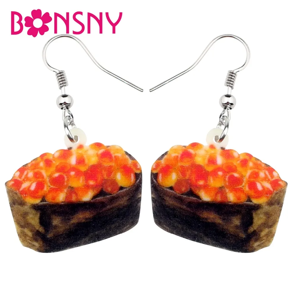Bonsny Acrylic Japanese Roe Sushi Food Earrings Drop Dangle Unique Fun Cute Jewelry For Women Girls Teens Gift Charms Wholesale
Bonsny Acrylic Japanese Roe Sushi Food Earrings Drop Dangle Unique Fun Cute Jewelry For Women Girls Teens Gift Charms Wholesale