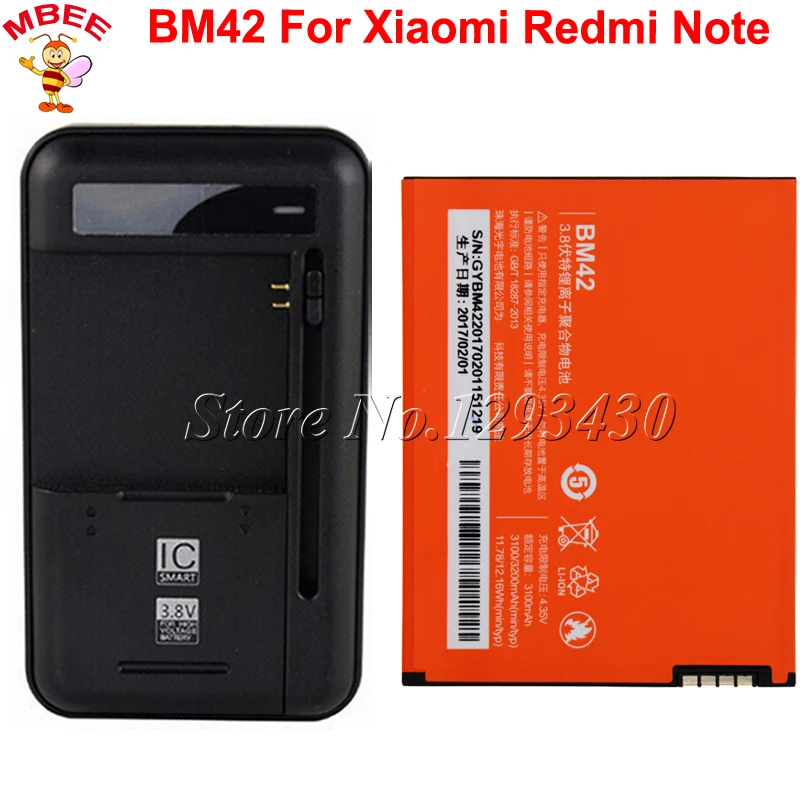 1LOT=1PC Universal Dock Charger +1PC For Xiaomi Redmi Note Battery For Redrice Hongmi note BM42 3100mAh
1LOT=1PC Universal Dock Charger +1PC For Xiaomi Redmi Note Battery For Redrice Hongmi note BM42 3100mAh