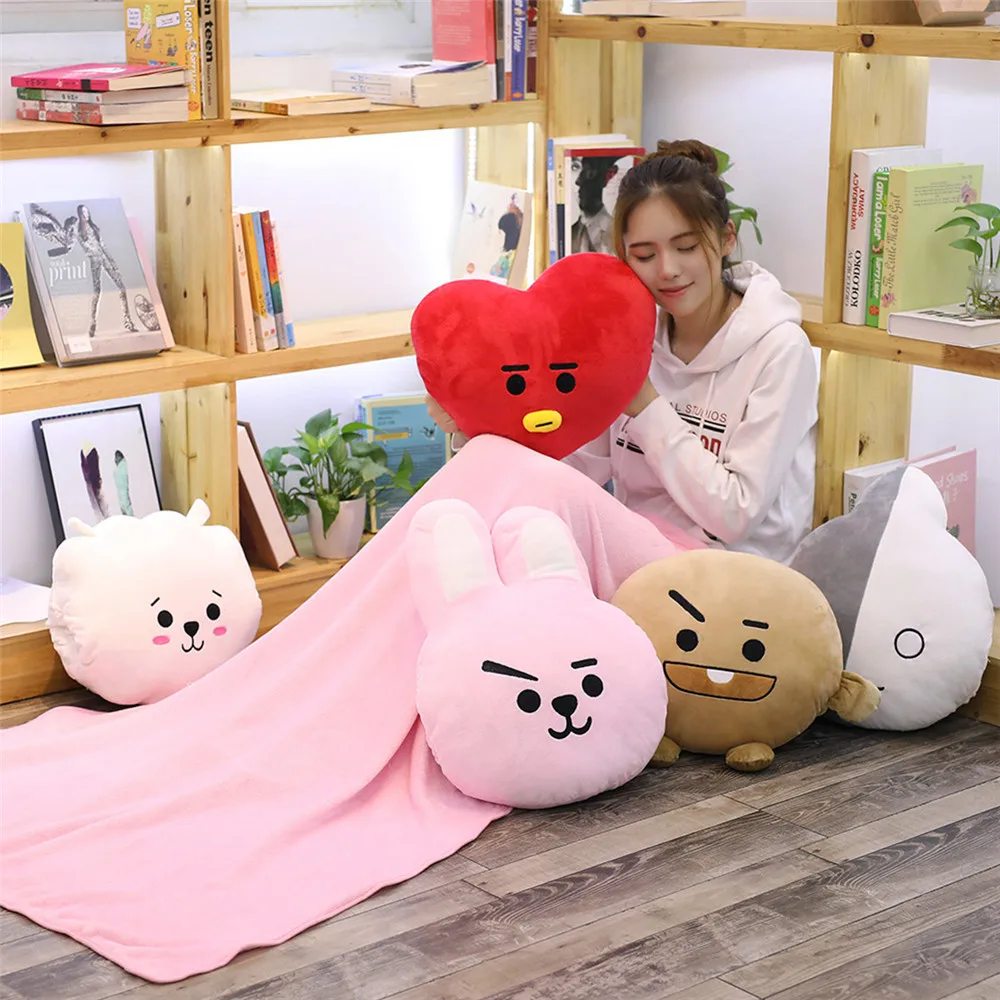 1*1.7M Bangtan Boys BTS bt21 Pillow Blanket Plush Hand Warmer TATA VAN COOKY CHIMMY SHOOKY KOYA RJ MANG Toys For Children Kids 
1*1.7M Bangtan Boys BTS bt21 Pillow Blanket Plush Hand Warmer TATA VAN COOKY CHIMMY SHOOKY KOYA RJ MANG Toys For Children Kids