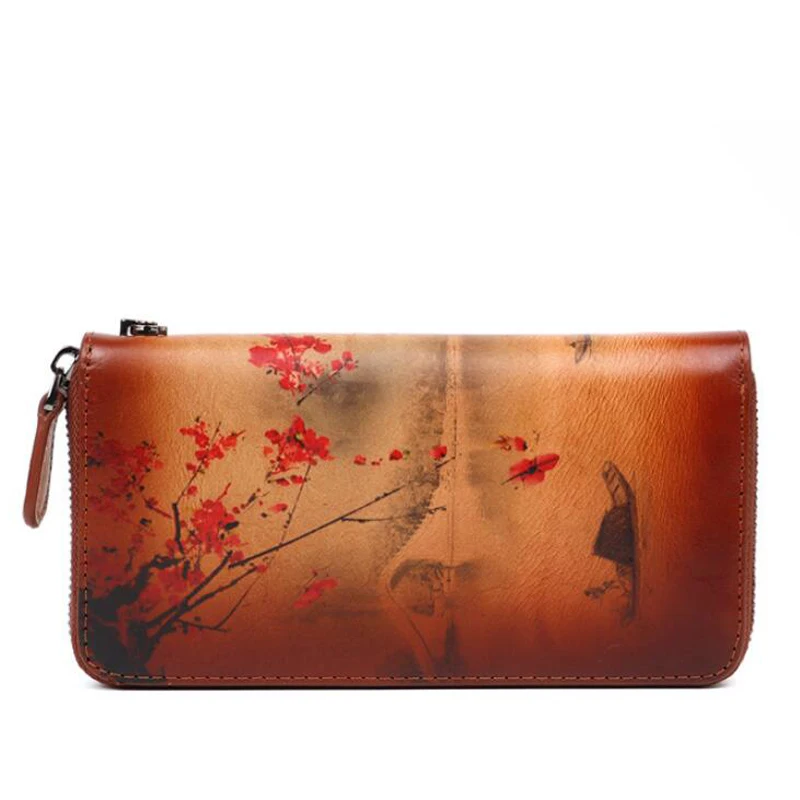 High Quality Genuine Leather Women Clutch Purse ID/Credit Card Cash Holder bag Retro Cowhide Luxury fashion Long Wallets
High Quality Genuine Leather Women Clutch Purse ID/Credit Card Cash Holder bag Retro Cowhide Luxury fashion Long Wallets