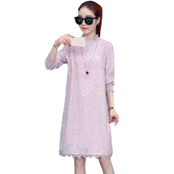 2018 Spring New Women A-Line Dress Korean Loose Was Thin Chiffon Bottoming Dress Fashion Lace Stand Collar Female Dress YP0935
2018 Spring New Women A-Line Dress Korean Loose Was Thin Chiffon Bottoming Dress Fashion Lace Stand Collar Female Dress YP0935
