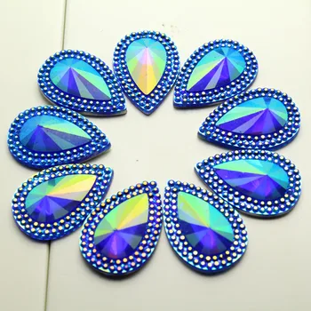 50pcs 20*30mm Blue AB Color Silver FlatBack Rhinestone Waterdrop Sew On Stone Droplet Acrylic For Jewelry Making And Strass
50pcs 20*30mm Blue AB Color Silver FlatBack Rhinestone Waterdrop Sew On Stone Droplet Acrylic For Jewelry Making And Strass