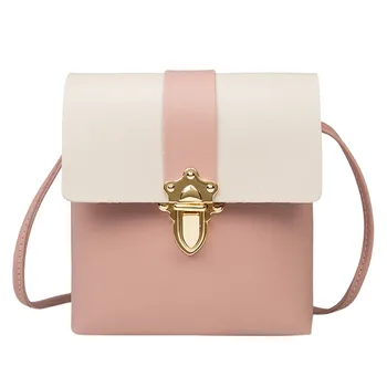 Women Leather Lock Handbags Fashion Girl PU Panelled Hasp Lock Color Shoulder Messenger Phone Bag Coin Purse Femme #370
Women Leather Lock Handbags Fashion Girl PU Panelled Hasp Lock Color Shoulder Messenger Phone Bag Coin Purse Femme #370