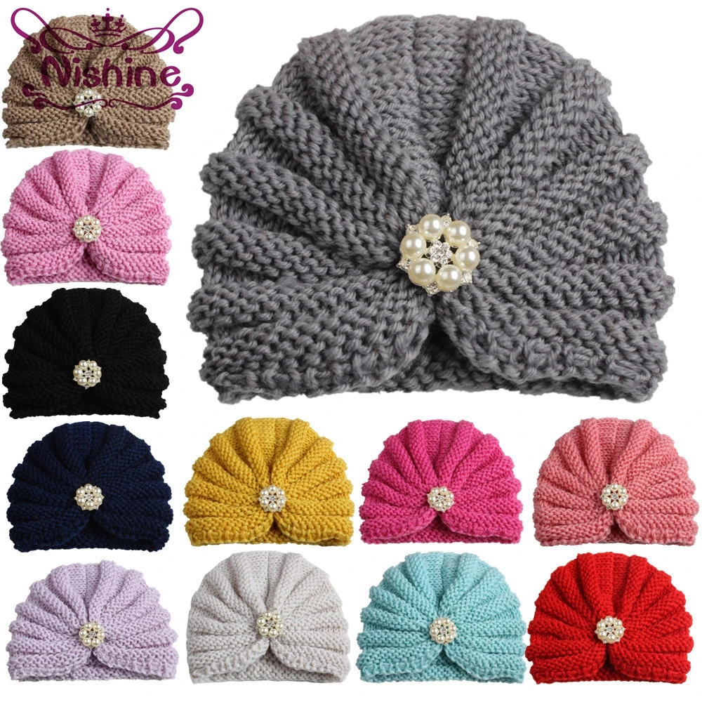Nishine 10pcs/lot Children Girls Beanie Hats With Pearl Rhinestone Newborn India Knitted Caps Kids Winter Turban Hats Headwear
Nishine 10pcs/lot Children Girls Beanie Hats With Pearl Rhinestone Newborn India Knitted Caps Kids Winter Turban Hats Headwear