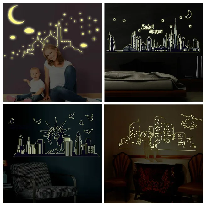 Fluorescent Islamic Castle Architecture Wall Sticker Luminous Shining Star Sticker for Children Kids Room Decor MYDING
Fluorescent Islamic Castle Architecture Wall Sticker Luminous Shining Star Sticker for Children Kids Room Decor MYDING