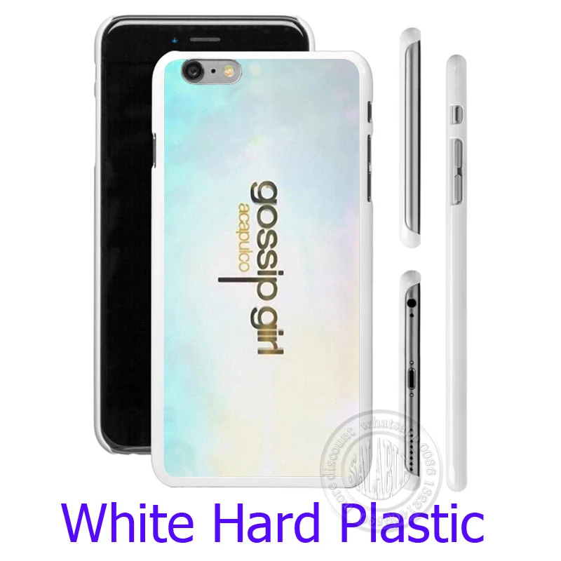 Image Fashion Gossip Girl logo Hard White Phone Case for iPhone 7 6 6S Plus 4 4S 5C 5 SE 5S Cover