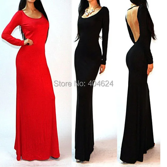 2016 New Top Fashion Elegant Slim Sexy Solid Backless Long Dress Open Cutout Hollow Out Club Floor-Length Maxi Dress
2016 New Top Fashion Elegant Slim Sexy Solid Backless Long Dress Open Cutout Hollow Out Club Floor-Length Maxi Dress
