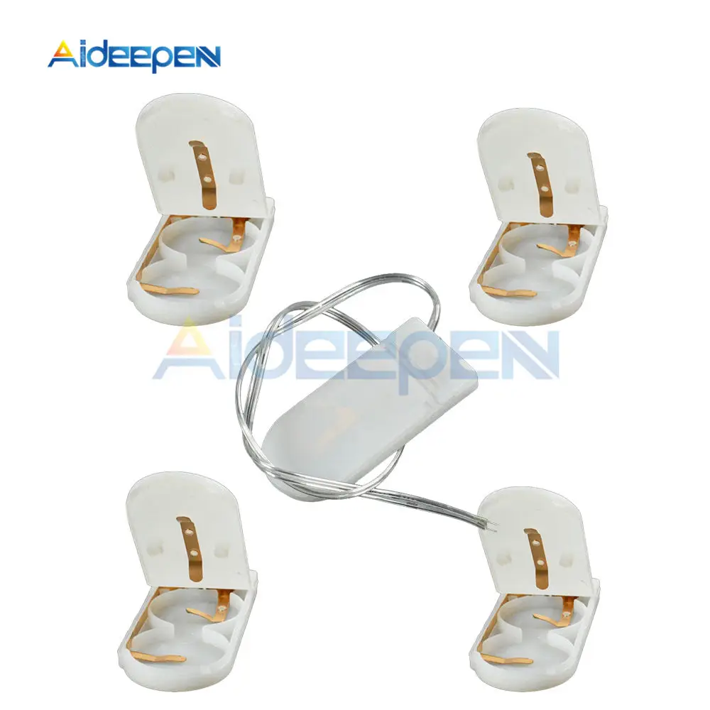 5PCS White Plastic CR2032 2032 Cell Coin Battery Socket Holder Case 6V Lead ON/OFF Switch
5PCS White Plastic CR2032 2032 Cell Coin Battery Socket Holder Case 6V Lead ON/OFF Switch