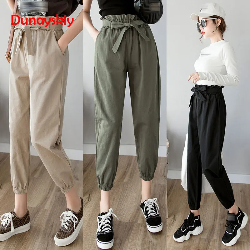 Women Pants 2019 Spring Summer Fashion Female High Waist Solid Loose Harem Pant Trousers Casual Cargo Pants Streetwear
Women Pants 2019 Spring Summer Fashion Female High Waist Solid Loose Harem Pant Trousers Casual Cargo Pants Streetwear