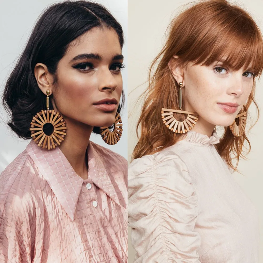 Girlgo Boho Fashion Wooden Sector Rattan Woven Style Hanging Drop Earrings For Women Cult Gaia Nature Handmade Jewelry Wedding
Girlgo Boho Fashion Wooden Sector Rattan Woven Style Hanging Drop Earrings For Women Cult Gaia Nature Handmade Jewelry Wedding