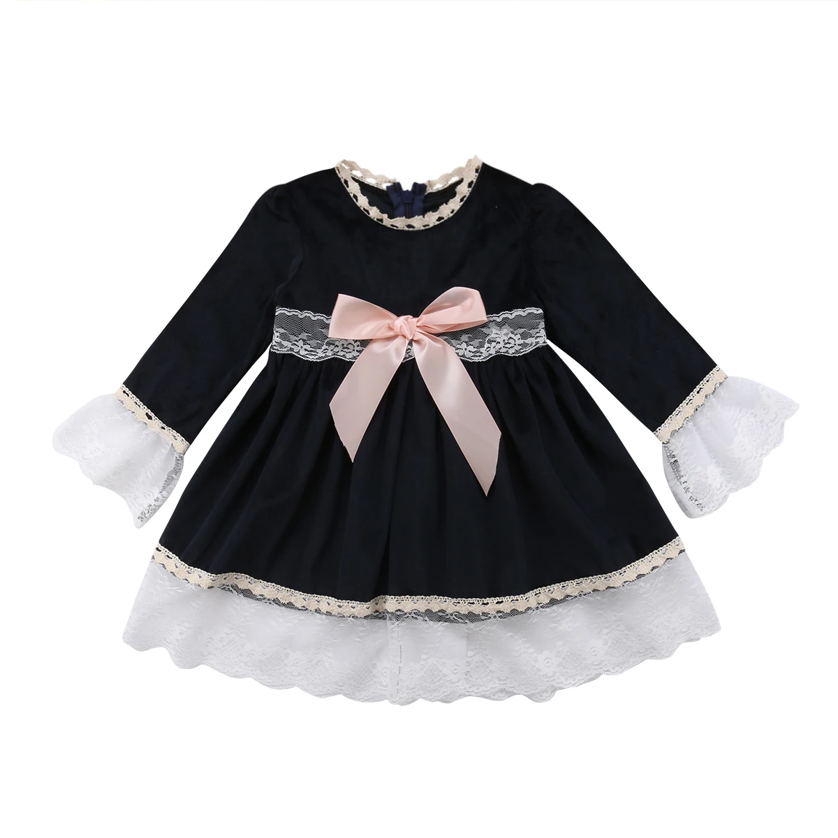 Princess Girls Long Sleeves Black Dress 2018 Brand Lace Bow Dress Children Costume for Kids Party Birthday Clothes Baby Dress
Princess Girls Long Sleeves Black Dress 2018 Brand Lace Bow Dress Children Costume for Kids Party Birthday Clothes Baby Dress