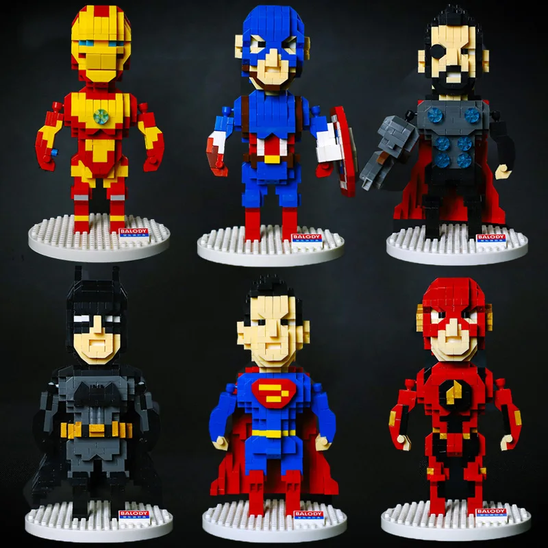 Marvel Avengers4 DIY Building Diamond Nano Blocks Toy Super hero Iron Man Spiderman Thunder Thor Captain America Black Panther
Marvel Avengers4 DIY Building Diamond Nano Blocks Toy Super hero Iron Man Spiderman Thunder Thor Captain America Black Panther