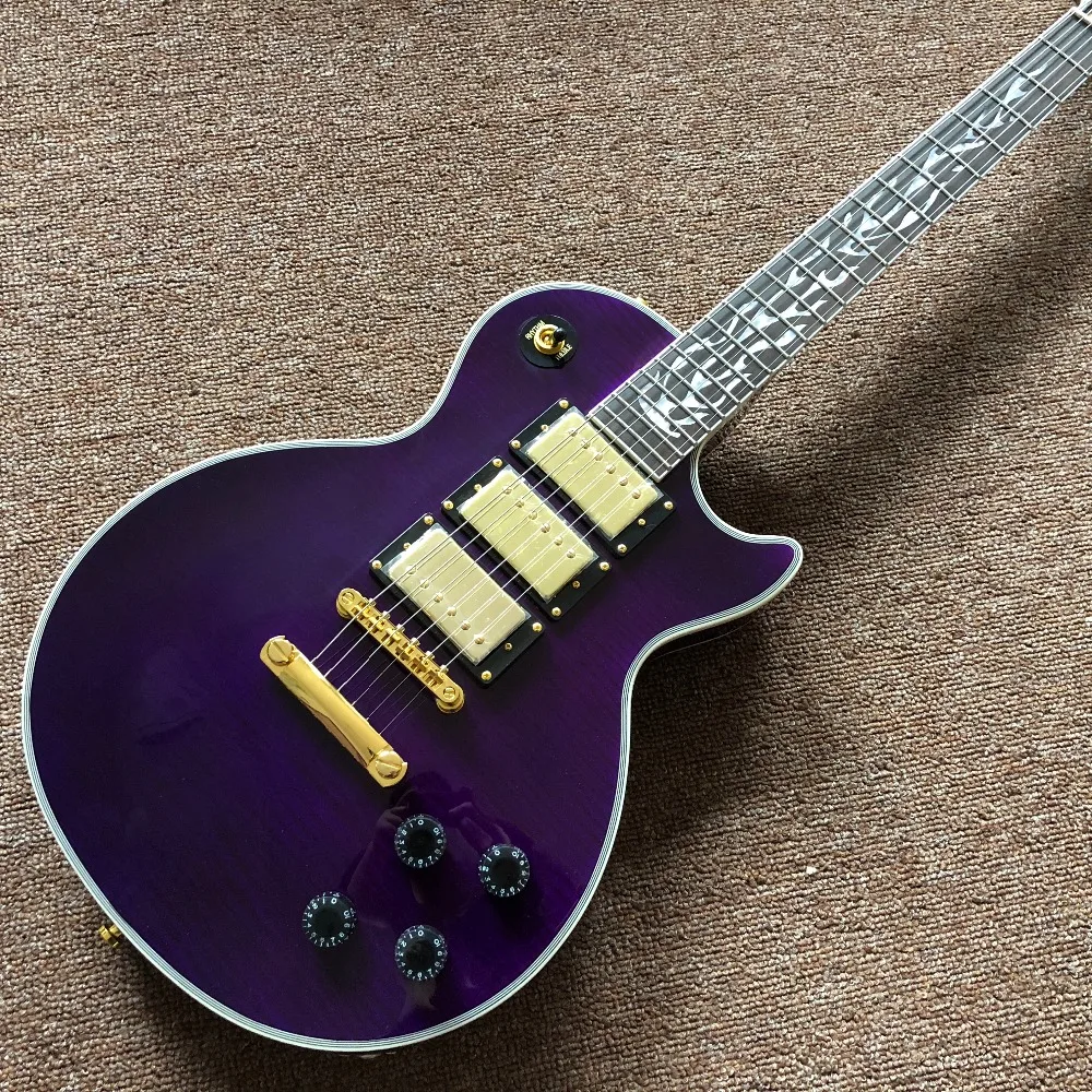 Vicers new purple electric guitar with flame maple top , fire flame inlays on fingerboard guitar , three pickups guitarra
Vicers new purple electric guitar with flame maple top , fire flame inlays on fingerboard guitar , three pickups guitarra