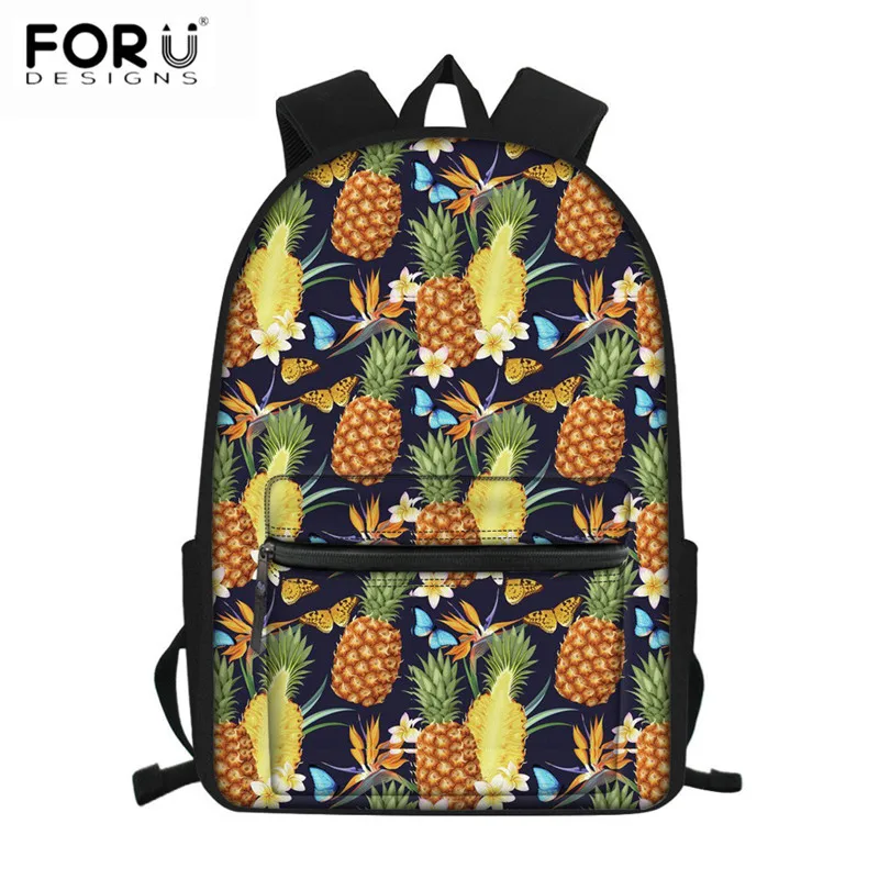 FORUDESIGNS High Quality School Bags Tropical Pineapple Pattern Teen Girls Schoolbags for College Students Waterproof Backpacks
FORUDESIGNS High Quality School Bags Tropical Pineapple Pattern Teen Girls Schoolbags for College Students Waterproof Backpacks