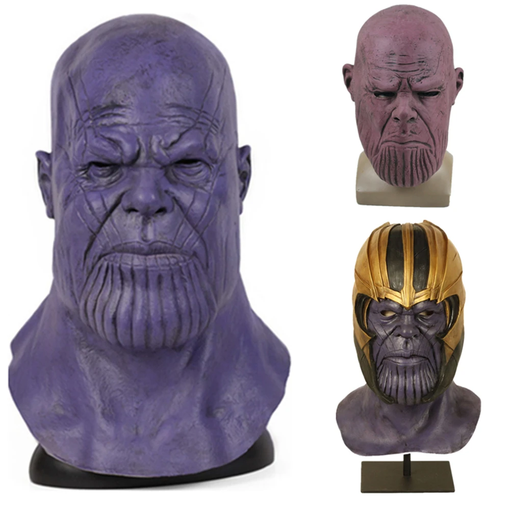 The Avengers 4 Thanos Full face Mask Halloween Party Cosplay Accessories Prop Adult Latex Adult Mask
The Avengers 4 Thanos Full face Mask Halloween Party Cosplay Accessories Prop Adult Latex Adult Mask
