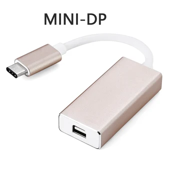 

CY USB-C USB 3.1 Type C to Mini DisplayPort DP 1080p HDTV Adapter Cable with Gold Aluminium Case