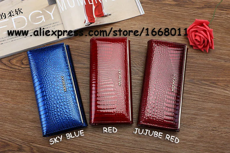 Women Wallets Brand Design High Quality Leather Wallet Female Hasp Fashion Dollar Price Alligator Long Women Wallets And Purses_6320-1