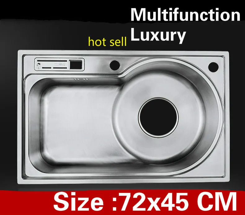 Free shipping Apartment big luxury kitchen single trough sink vogue do the dishes 304 stainless steel hot sell 720x450 MM
Free shipping Apartment big luxury kitchen single trough sink vogue do the dishes 304 stainless steel hot sell 720x450 MM