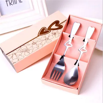 2pcs/set Love Heart Coffee Spoon Fork Set Wedding Decoration Tableware decor party Favor Creative Wedding Gifts for Guests-S
2pcs/set Love Heart Coffee Spoon Fork Set Wedding Decoration Tableware decor party Favor Creative Wedding Gifts for Guests-S