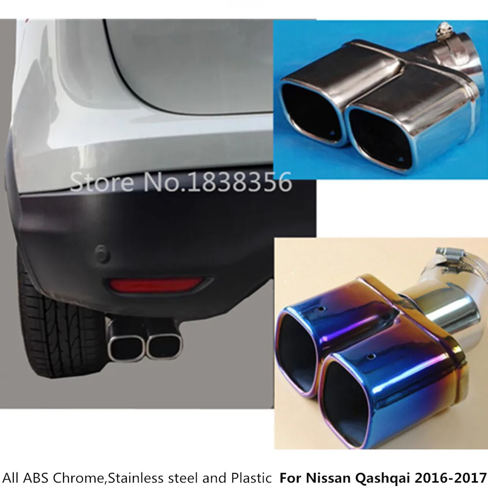 Stainless Exterior Rear Exhaust Muffler Parts For Nissan Kicks 2016-2018 Durable