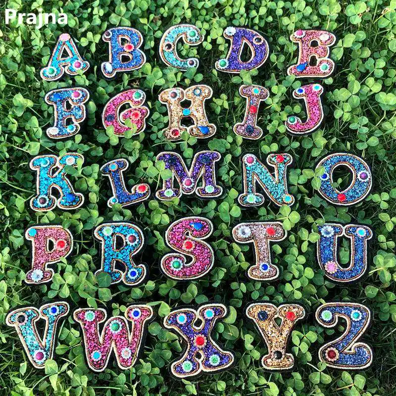 Prajna English Letter Rhinestones Beaded Patches Iron On Patch Embroidered Patches On Clothes DIY Alphabet ABC Badges Stickers
Prajna English Letter Rhinestones Beaded Patches Iron On Patch Embroidered Patches On Clothes DIY Alphabet ABC Badges Stickers