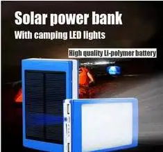 Auceen Real 20000mAh Solar Power Bank + LED Camping Light Backup Battery Charger Portable Rechargeable for Mobile Phones
Auceen Real 20000mAh Solar Power Bank + LED Camping Light Backup Battery Charger Portable Rechargeable for Mobile Phones
