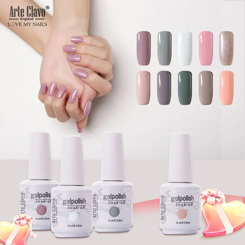 Arte Clavo Nail Art 15ML Gel Nail Polish Soak Off UV LED 1 PCS Gel Polish For Nails Manicure Gel Varnish Primer Semi Permanent
Arte Clavo Nail Art 15ML Gel Nail Polish Soak Off UV LED 1 PCS Gel Polish For Nails Manicure Gel Varnish Primer Semi Permanent