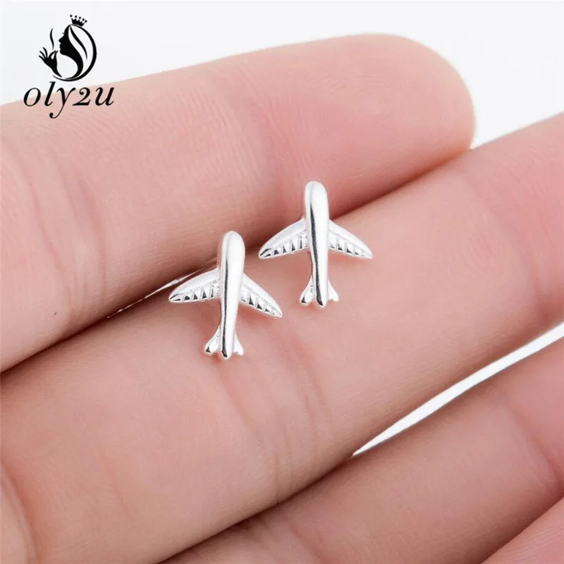 oly2u Fashion Gold Color Plane Stud Earring Jewelry Luxury Women Party Airplane Gift Spring Engagement Cute Lady Aircraft Ears
oly2u Fashion Gold Color Plane Stud Earring Jewelry Luxury Women Party Airplane Gift Spring Engagement Cute Lady Aircraft Ears