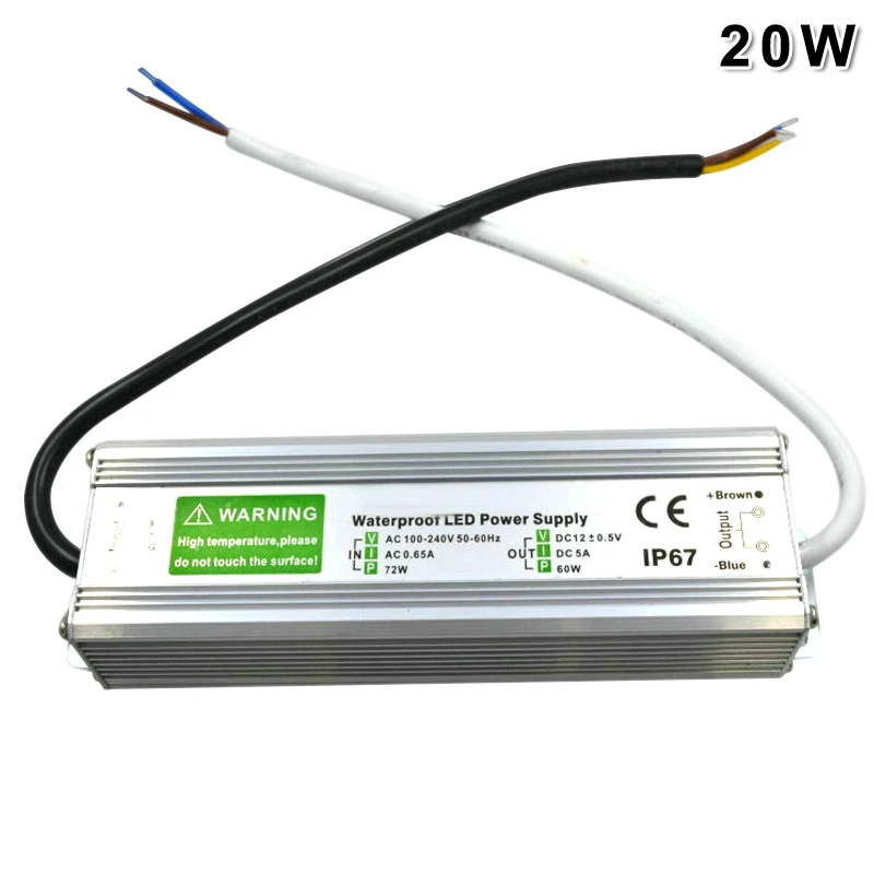 12V Outdoor Waterproof Transformer Power Supply Adapter LED Light Driver 10W 20W 30W 50W LB88
12V Outdoor Waterproof Transformer Power Supply Adapter LED Light Driver 10W 20W 30W 50W LB88