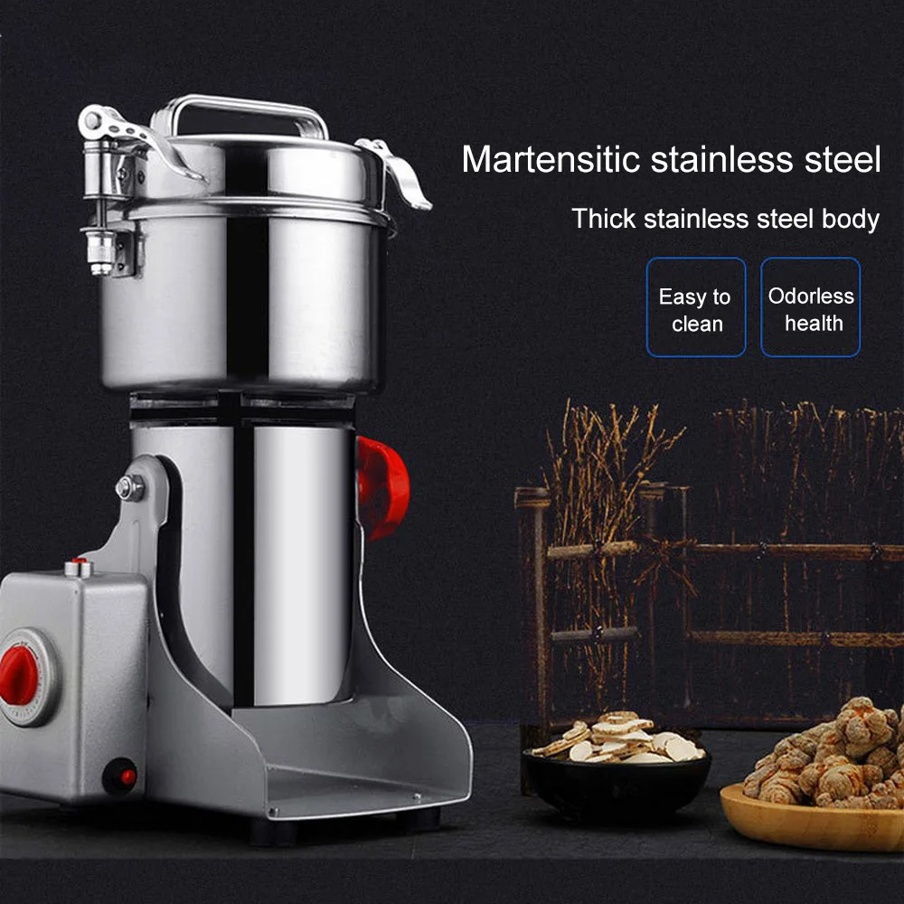 700g Grains Spices Cereal Grinder for Coffee Dry Food Grinder Mill Grinding Machine Gristmill Home Medicine Flour Powder Crusher
700g Grains Spices Cereal Grinder for Coffee Dry Food Grinder Mill Grinding Machine Gristmill Home Medicine Flour Powder Crusher