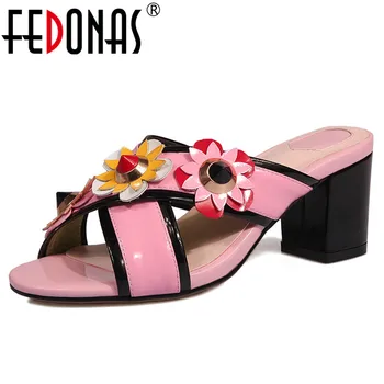 FEDONAS Women Sandals Fashion Flowers Slippers Cute Sweet Prom Wedding Party Shoes Woman Genuine Leather Pumps Shoes Woman 
FEDONAS Women Sandals Fashion Flowers Slippers Cute Sweet Prom Wedding Party Shoes Woman Genuine Leather Pumps Shoes Woman