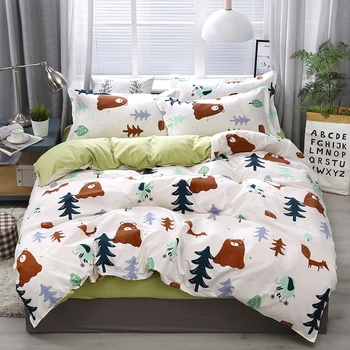 2019 New Cartoon Animals Bear Bedding Set twin Queen king Size 4Pcs tree white Duvet Cover Set green bed Flat Sheet Pillow Cases
2019 New Cartoon Animals Bear Bedding Set twin Queen king Size 4Pcs tree white Duvet Cover Set green bed Flat Sheet Pillow Cases