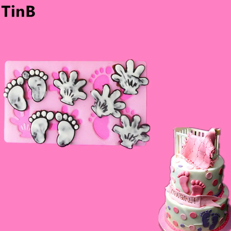 Hot Small Hands Feet Chocolate Candy Jello 3D Silicone Mold Chocolate Bithday Cake Mould Silicon Fondant Cake Decorating Tools
Hot Small Hands Feet Chocolate Candy Jello 3D Silicone Mold Chocolate Bithday Cake Mould Silicon Fondant Cake Decorating Tools
