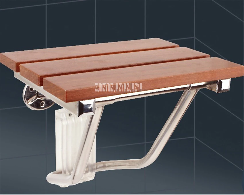 Description Picture 2 of itemHigh-quality Solid Wood Shower Folding Seat Bath Shower Wall Chair Bathroom Stool Household Wall Mounted Shower Seat (38*33.8cm)