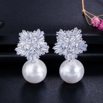 Snow Flower Zircon Micro-inlay Earrings Korean High-end Earrings Shell Pearl Bride Earrings
Snow Flower Zircon Micro-inlay Earrings Korean High-end Earrings Shell Pearl Bride Earrings