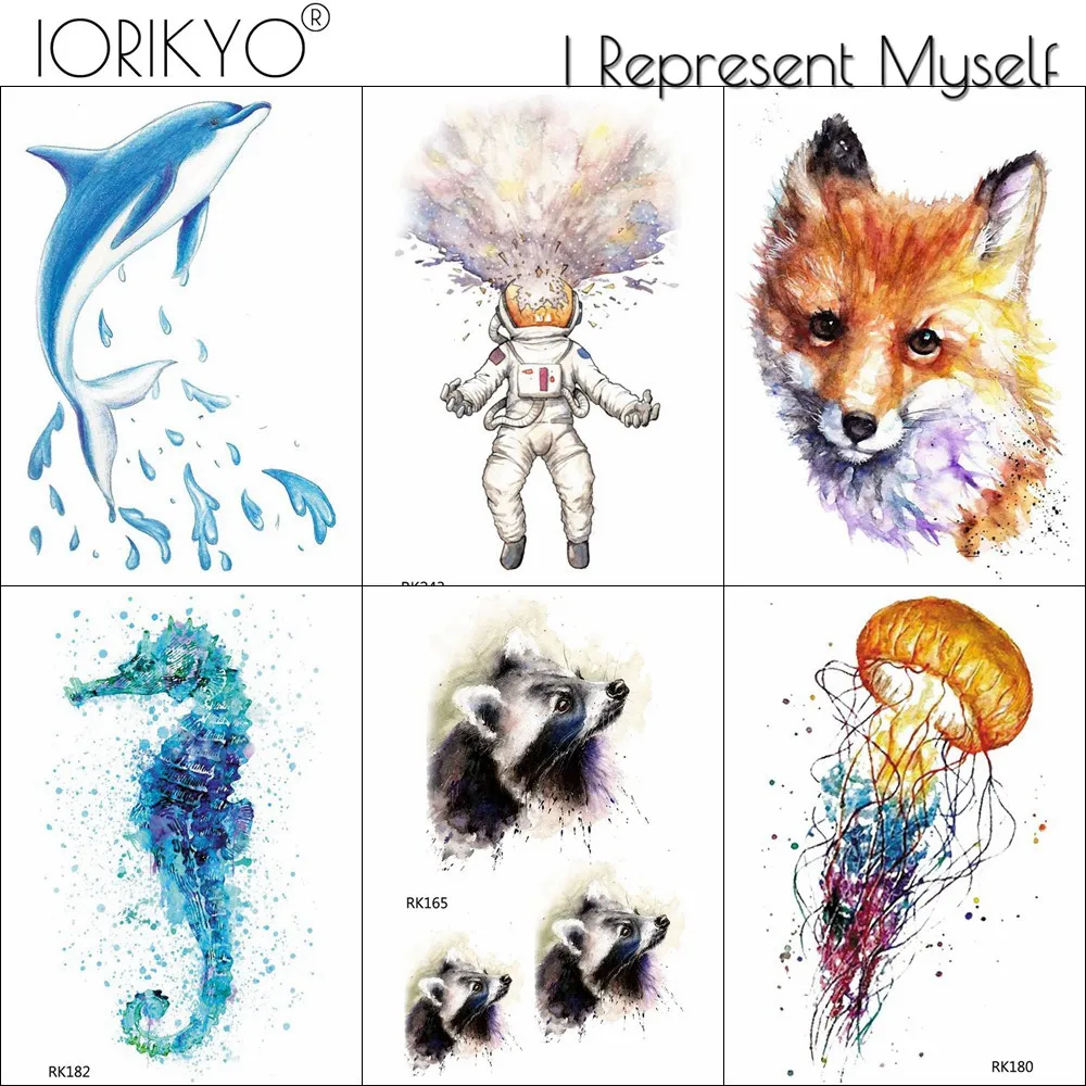 IORIKYO Fox Kids Cartoon Temporary Tattoo Stickers Women Dolphin Children Flash Tattoo Raccoon Cartoon Waterproof Arm Tatoos
IORIKYO Fox Kids Cartoon Temporary Tattoo Stickers Women Dolphin Children Flash Tattoo Raccoon Cartoon Waterproof Arm Tatoos