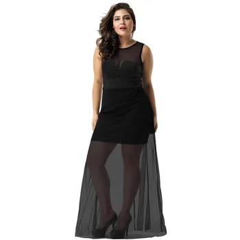New Plus Size Women Nightclub Sexy Sleeveless Backless Mopping Chiffon Full Dress Sexy Banquet Fashion Costumes R70235
New Plus Size Women Nightclub Sexy Sleeveless Backless Mopping Chiffon Full Dress Sexy Banquet Fashion Costumes R70235
