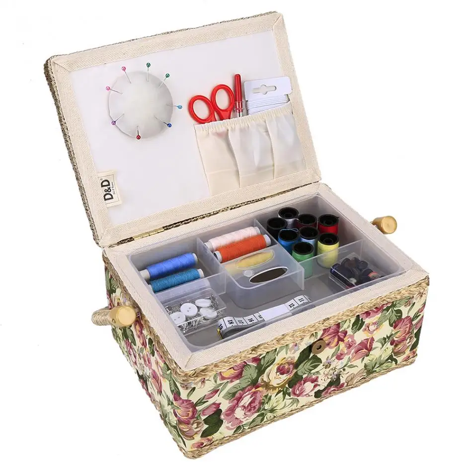 Fashion Craft Sewing Tool Needle Thread Basket Fabric Household 3 Colors Sewing Box Organizer with Sewing Accessories
Fashion Craft Sewing Tool Needle Thread Basket Fabric Household 3 Colors Sewing Box Organizer with Sewing Accessories
