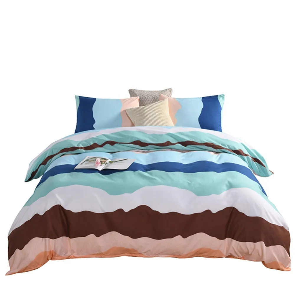 3Pieces Bed Set Twin/Queen/King Size Colorful Irregular Stripes Duvet Cover Pillowcase Unfading Stain Resistant Machine Washable
3Pieces Bed Set Twin/Queen/King Size Colorful Irregular Stripes Duvet Cover Pillowcase Unfading Stain Resistant Machine Washable