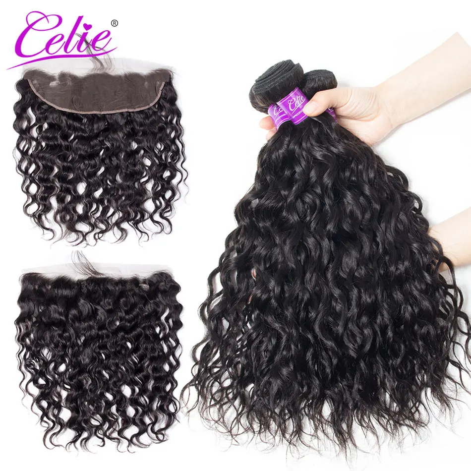 Celie Peruvian Water Wave With Lace Frontal Closure 4Pcs/Lot Remy Hair With Ear To Ear Frontal Human Hair Bundles With Frontal
Celie Peruvian Water Wave With Lace Frontal Closure 4Pcs/Lot Remy Hair With Ear To Ear Frontal Human Hair Bundles With Frontal
