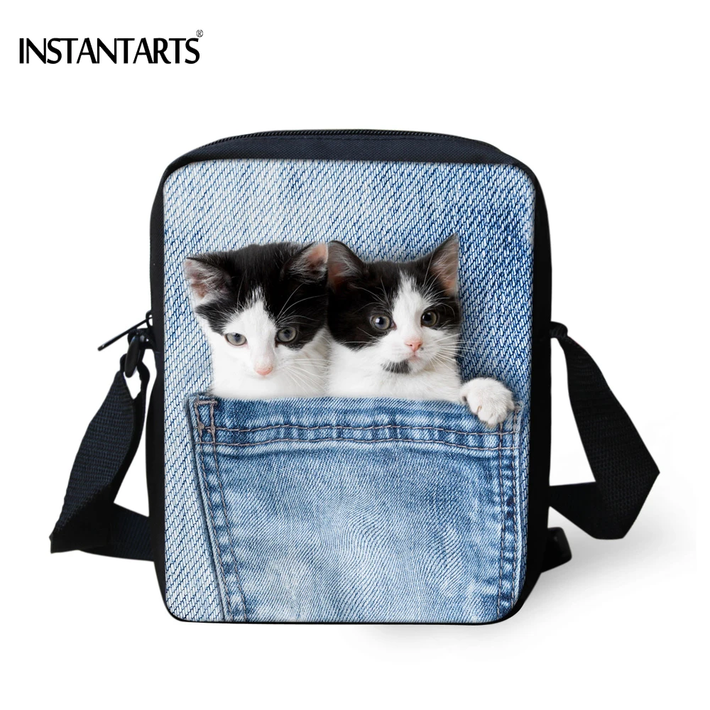 INSTANTARTS Hot Desinger Women Messenger Bags 3D Animal Denim Printing Shoulder Bag Kawaii Cat Dog Small Crossbosy Bag for Girls
INSTANTARTS Hot Desinger Women Messenger Bags 3D Animal Denim Printing Shoulder Bag Kawaii Cat Dog Small Crossbosy Bag for Girls