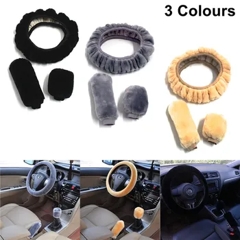 3Pcs/Set Soft Plush Wool Steering Wheel Cover Furry Fluffy Car Steering Wheel Cover Car Interior Accessories New
3Pcs/Set Soft Plush Wool Steering Wheel Cover Furry Fluffy Car Steering Wheel Cover Car Interior Accessories New